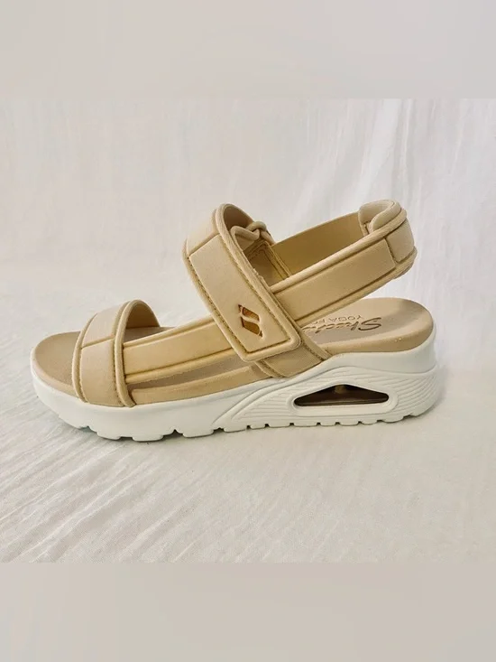 Skechers Tan Platform Sport Sandals - Picture 3 of 9